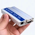Close-up shot of a 4G LTE modem